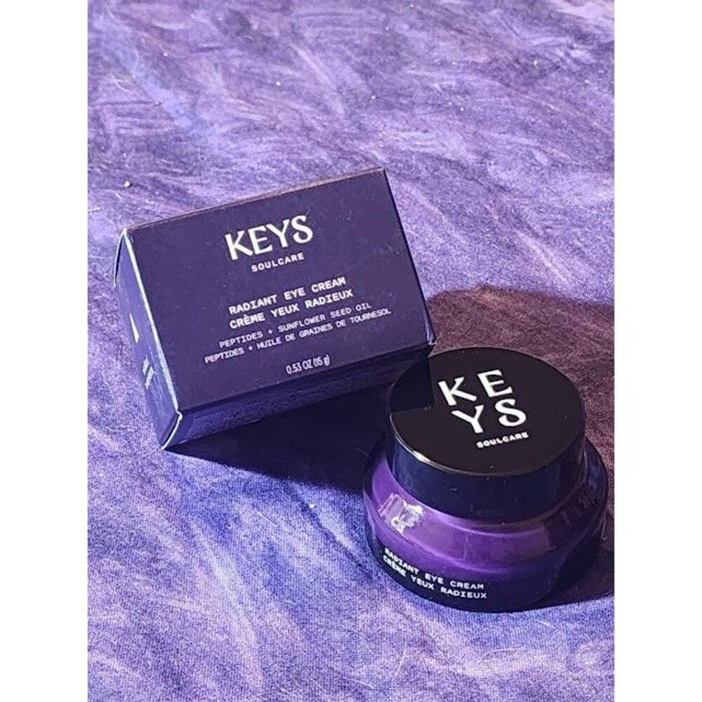 Keys SoulCare Radiant Eye Cream Peptides Hydrate Glow Day Night Clean Fair Trade